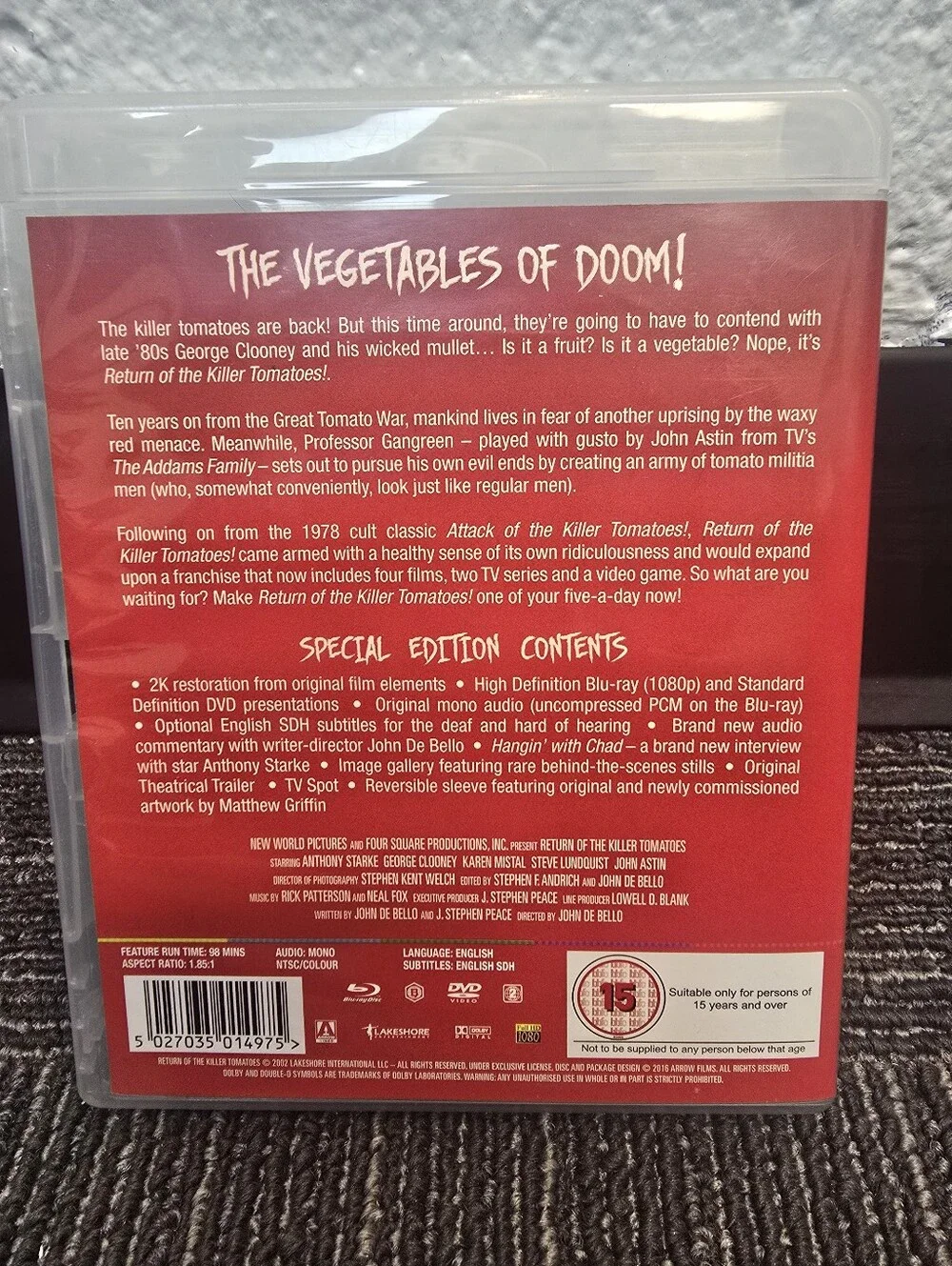 Return of the Killer Tomatoes Blu-ray - Red Edition